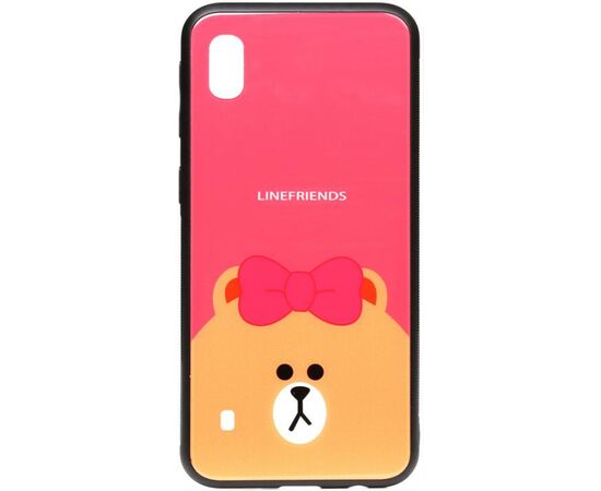 Придбати Чехол-накладка TOTO Cartoon Print Glass Case Samsung Galaxy A10 Line friends Brown, image , характеристики, відгуки