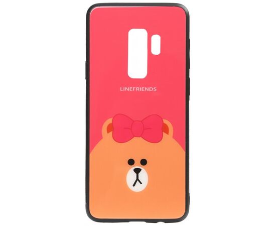 Придбати Чехол-накладка TOTO Cartoon Print Glass Case Samsung Galaxy S9+ Line friends Brown, image , характеристики, відгуки