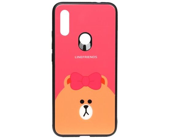 Купить Чехол-накладка TOTO Cartoon Print Glass Case Xiaomi Redmi 7 Line friends Brown, фото , характеристики, отзывы