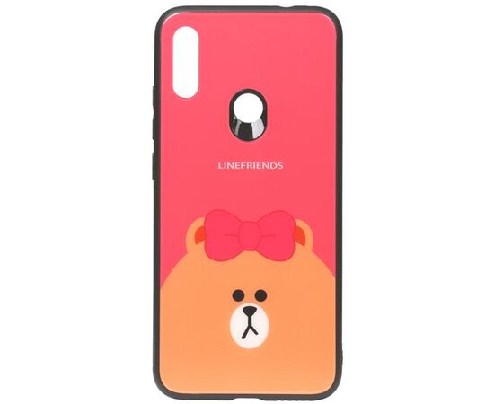 Купить Чехол-накладка TOTO Cartoon Print Glass Case Xiaomi Redmi Note 7 Line friends Brown, фото , характеристики, отзывы