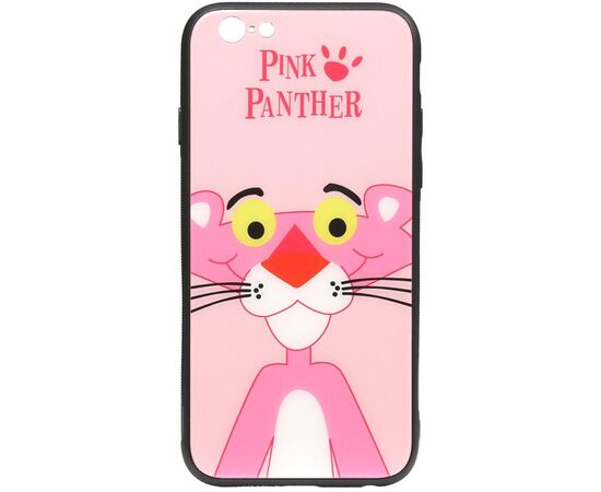 Придбати Чехол-накладка TOTO Cartoon Print Glass Case Apple iPhone 6/6s Pink Panther, image , характеристики, відгуки