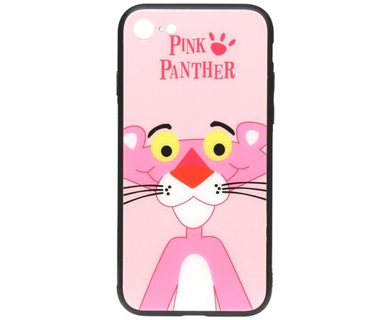 Придбати Чехол-накладка TOTO Cartoon Print Glass Case Apple iPhone 7/8/SE 2020 Pink Panther, image , характеристики, відгуки