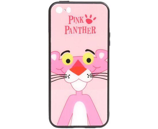 Придбати Чехол-накладка TOTO Cartoon Print Glass Case Apple iPhone SE/5s/5 Pink Panther, image , характеристики, відгуки