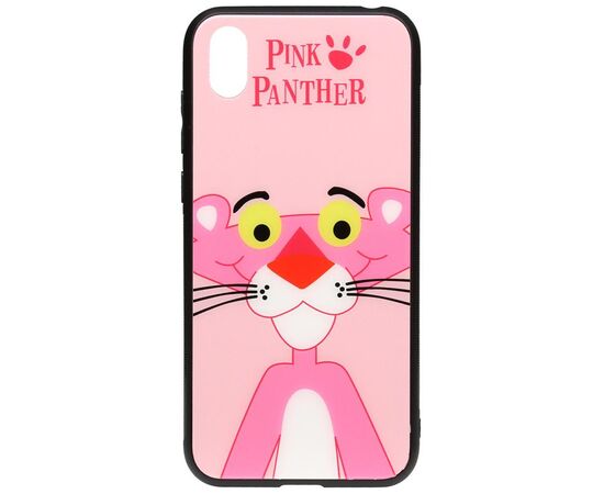 Придбати Чехол-накладка TOTO Cartoon Print Glass Case Huawei Y5 2019 Pink Panther, image , характеристики, відгуки