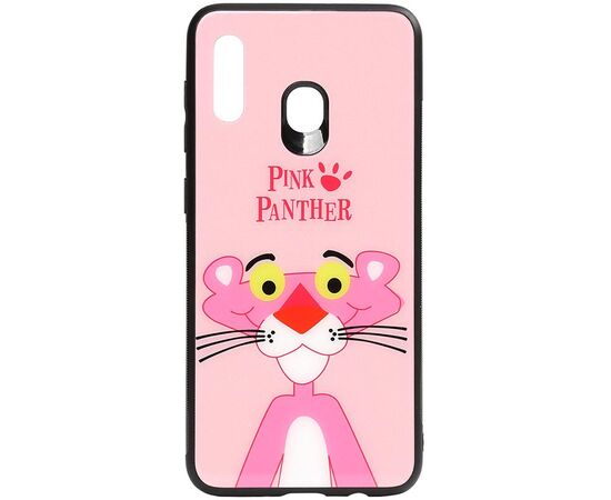 Придбати Чехол-накладка TOTO Cartoon Print Glass Case Samsung Galaxy A20/A30 Pink Panther, image , характеристики, відгуки