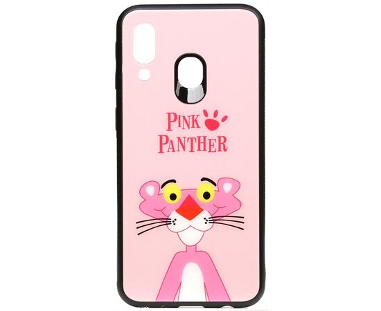 Придбати Чехол-накладка TOTO Cartoon Print Glass Case Samsung Galaxy A40 Pink Panther, image , характеристики, відгуки