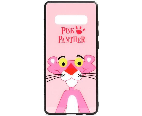 Придбати Чехол-накладка TOTO Cartoon Print Glass Case Samsung Galaxy S10+ Pink Panther, image , характеристики, відгуки