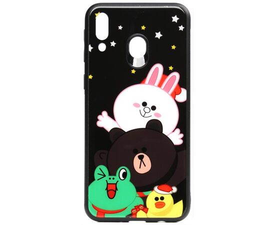 Придбати Чехол-накладка TOTO Cartoon Print Glass Case Samsung Galaxy M20 Line friends all about, image , характеристики, відгуки