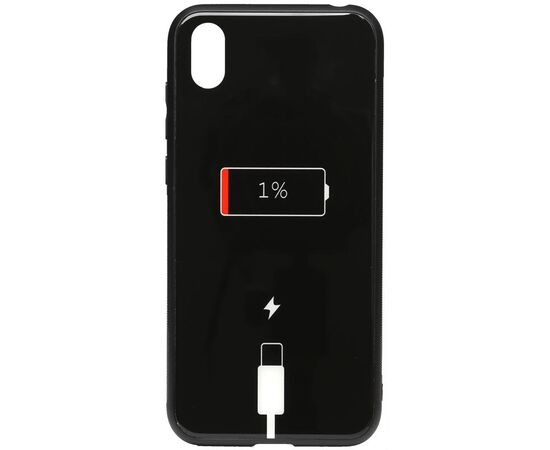 Придбати Чехол-накладка TOTO Cartoon Print Glass Case Huawei Y5 2019 Battery Charge, image , характеристики, відгуки