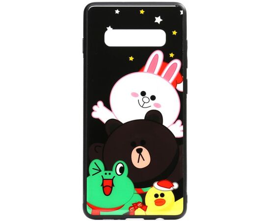 Придбати Чехол-накладка TOTO Cartoon Print Glass Case Samsung Galaxy S10 Line friends all about, image , характеристики, відгуки