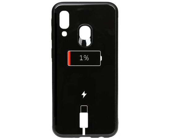 Придбати Чехол-накладка TOTO Cartoon Print Glass Case Samsung Galaxy A40 Battery Charge, image , характеристики, відгуки