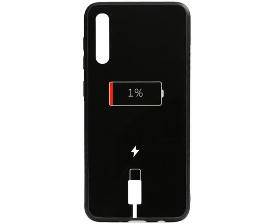 Придбати Чехол-накладка TOTO Cartoon Print Glass Case Samsung Galaxy A70 Battery Charge, image , характеристики, відгуки