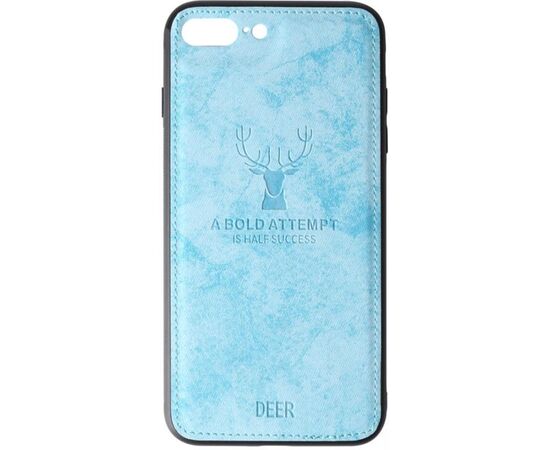 Купить Чехол-накладка TOTO Deer Shell With Leather Effect Case Apple iPhone 7 plus/8 plus Blue, фото , характеристики, отзывы