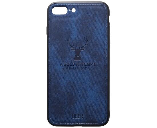 Придбати Чехол-накладка TOTO Deer Shell With Leather Effect Case Apple iPhone 7 plus/8 plus Dark Blue, image , характеристики, відгуки