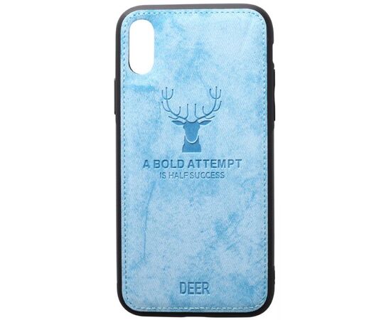 Придбати Чехол-накладка TOTO Deer Shell With Leather Effect Case Apple iPhone X/XS Blue, image , характеристики, відгуки