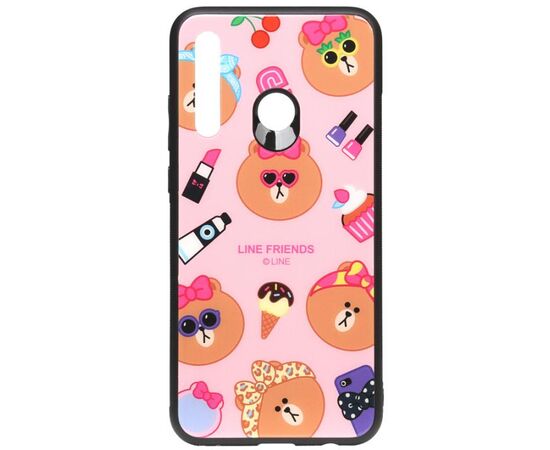 Придбати Чехол-накладка TOTO Cartoon Print Glass Case Huawei P Smart+ 2019 Line friends Linc, image , характеристики, відгуки