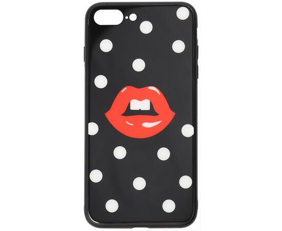 Придбати Чехол-накладка TOTO Cartoon Print Glass Case Apple iPhone 7 Plus/8 Plus Red Lips, image , характеристики, відгуки