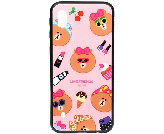 Придбати Чехол-накладка TOTO Cartoon Print Glass Case Samsung Galaxy A10 Line friends Linc, image , характеристики, відгуки