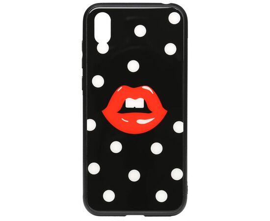 Купить Чехол-накладка TOTO Cartoon Print Glass Case Huawei Y5 2019 Red Lips, фото , характеристики, отзывы