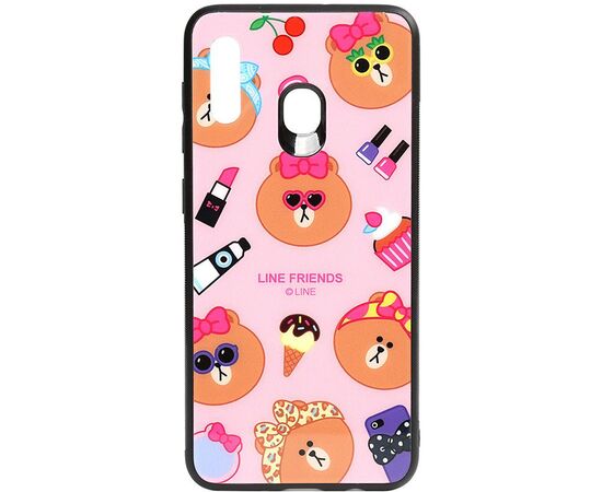 Купить Чехол-накладка TOTO Cartoon Print Glass Case Samsung Galaxy A20/A30 Line friends Linc, фото , характеристики, отзывы