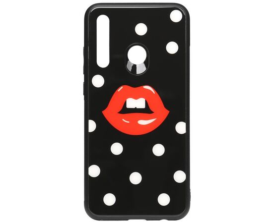 Придбати Чехол-накладка TOTO Cartoon Print Glass Case Huawei P Smart+ 2019 Red Lips, image , характеристики, відгуки