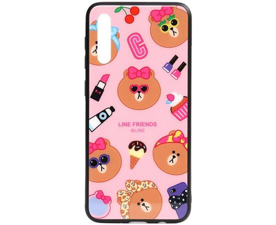 Придбати Чехол-накладка TOTO Cartoon Print Glass Case Samsung Galaxy A70 Line friends Linc, image , характеристики, відгуки