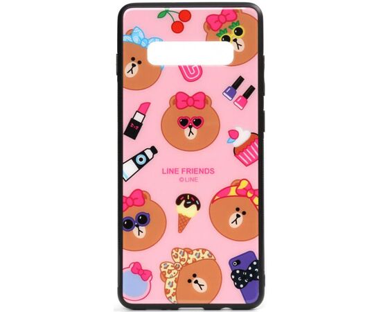 Придбати Чехол-накладка TOTO Cartoon Print Glass Case Samsung Galaxy S10 Line friends Linc, image , характеристики, відгуки