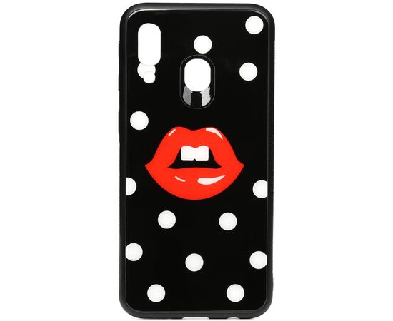 Купить Чехол-накладка TOTO Cartoon Print Glass Case Samsung Galaxy A40 Red Lips, фото , характеристики, отзывы