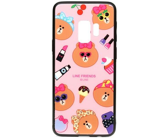 Придбати Чехол-накладка TOTO Cartoon Print Glass Case Samsung Galaxy S9 Line friends Linc, image , характеристики, відгуки