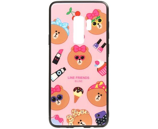 Придбати Чехол-накладка TOTO Cartoon Print Glass Case Samsung Galaxy S9+ Line friends Linc, image , характеристики, відгуки