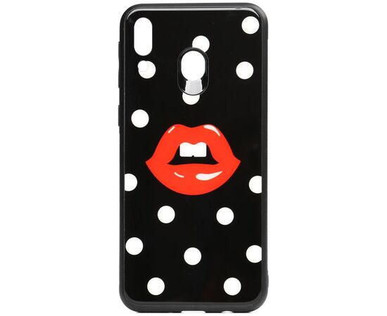 Купить Чехол-накладка TOTO Cartoon Print Glass Case Samsung Galaxy M20 Red Lips, фото , характеристики, отзывы