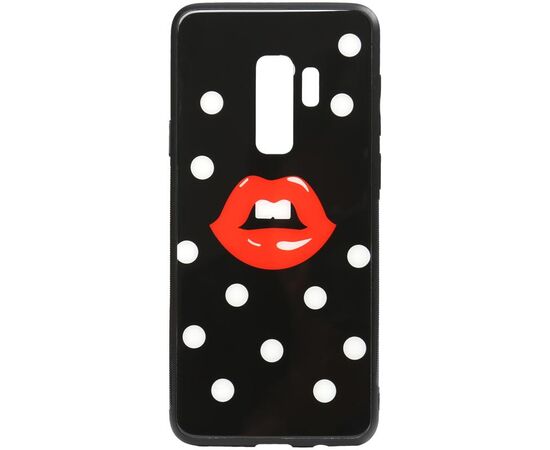 Придбати Чехол-накладка TOTO Cartoon Print Glass Case Samsung Galaxy S9+ Red Lips, image , характеристики, відгуки