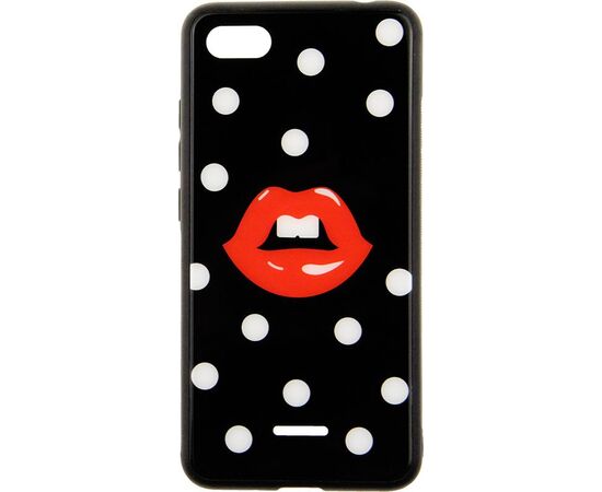 Придбати Чехол-накладка TOTO Cartoon Print Glass Case Xiaomi Redmi 6A Red Lips, image , характеристики, відгуки