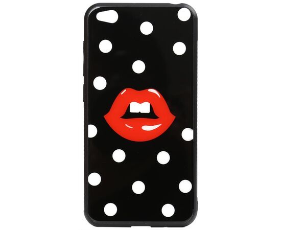 Придбати Чехол-накладка TOTO Cartoon Print Glass Case Xiaomi Redmi Go Red Lips, image , характеристики, відгуки