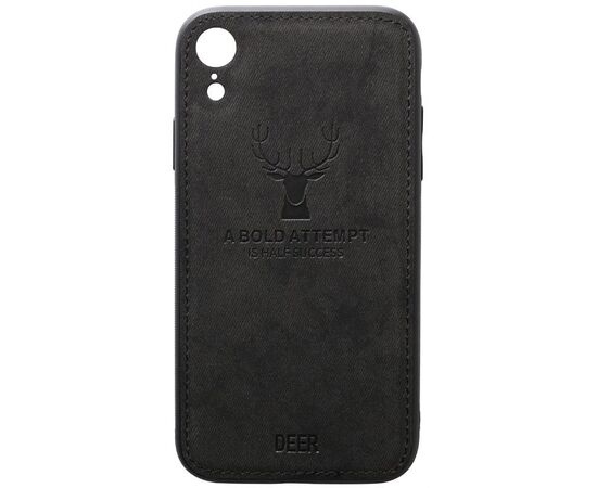 Придбати Чехол-накладка TOTO Deer Shell With Leather Effect Case Apple iPhone XR Black, image , характеристики, відгуки