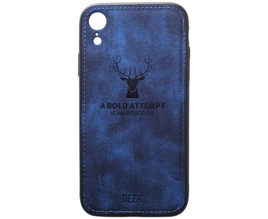 Придбати Чехол-накладка TOTO Deer Shell With Leather Effect Case Apple iPhone XR Dark Blue, image , характеристики, відгуки