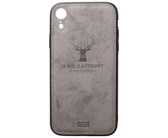 Придбати Чехол-накладка TOTO Deer Shell With Leather Effect Case Apple iPhone XR Grey, image , характеристики, відгуки