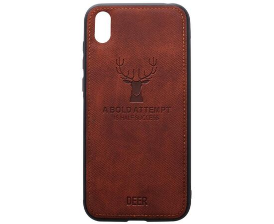 Купить Чехол-накладка TOTO Deer Shell With Leather Effect Case Huawei Y5 2019 Brown, фото , характеристики, отзывы