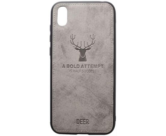 Купить Чехол-накладка TOTO Deer Shell With Leather Effect Case Huawei Y5 2019 Grey, фото , характеристики, отзывы