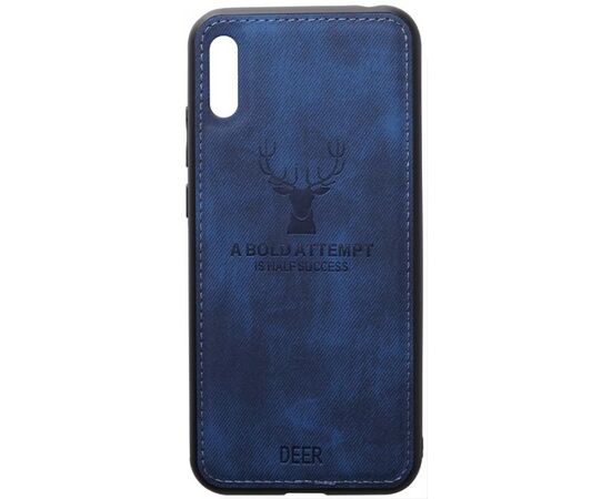 Придбати Чехол-накладка TOTO Deer Shell With Leather Effect Case Huawei Y6 2019 Dark Blue, image , характеристики, відгуки