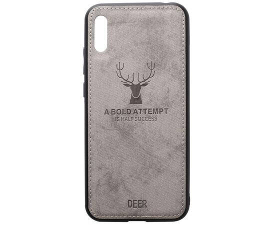 Придбати Чехол-накладка TOTO Deer Shell With Leather Effect Case Huawei Y6 2019 Grey, image , характеристики, відгуки