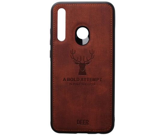 Придбати Чехол-накладка TOTO Deer Shell With Leather Effect Case Huawei P Smart+ 2019 Brown, image , характеристики, відгуки