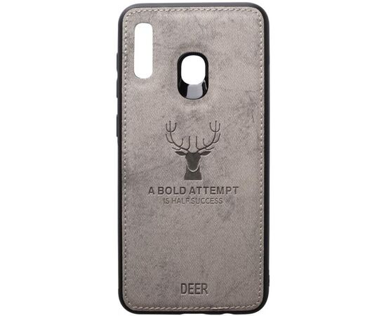 Купить Чехол-накладка TOTO Deer Shell With Leather Effect Case Samsung Galaxy A20/A30 Grey, фото , характеристики, отзывы