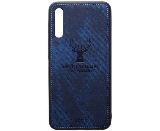 Купить Чехол-накладка TOTO Deer Shell With Leather Effect Case Samsung Galaxy A40 Dark Blue, фото , характеристики, отзывы