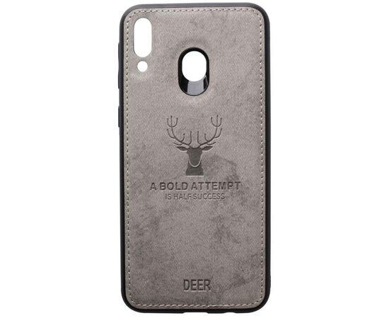 Придбати Чехол-накладка TOTO Deer Shell With Leather Effect Case Samsung Galaxy M20 Grey, image , характеристики, відгуки