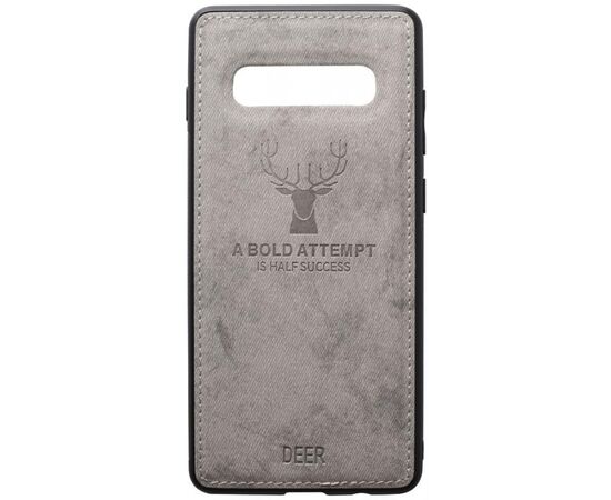 Придбати Чехол-накладка TOTO Deer Shell With Leather Effect Case Samsung Galaxy S10 Grey, image , характеристики, відгуки