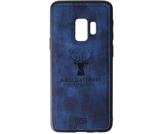 Придбати Чехол-накладка TOTO Deer Shell With Leather Effect Case Samsung Galaxy S9 Dark Blue, image , характеристики, відгуки