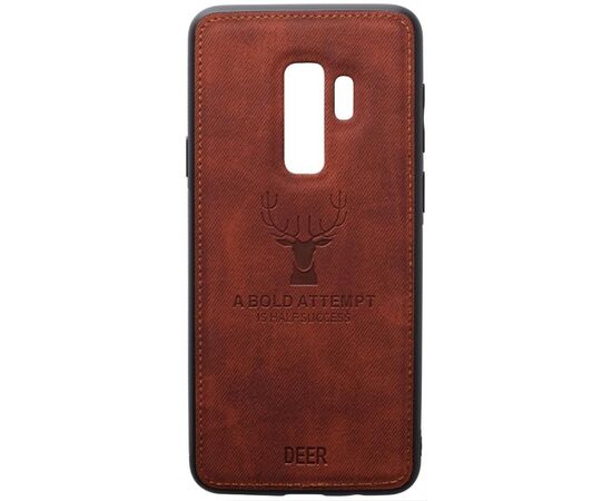 Придбати Чехол-накладка TOTO Deer Shell With Leather Effect Case Samsung Galaxy S9+ Brown, image , характеристики, відгуки