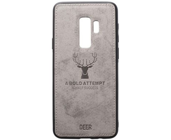 Придбати Чехол-накладка TOTO Deer Shell With Leather Effect Case Samsung Galaxy S9+ Grey, image , характеристики, відгуки