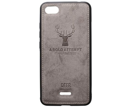 Придбати Чехол-накладка TOTO Deer Shell With Leather Effect Case Xiaomi Redmi 6A Grey, image , характеристики, відгуки